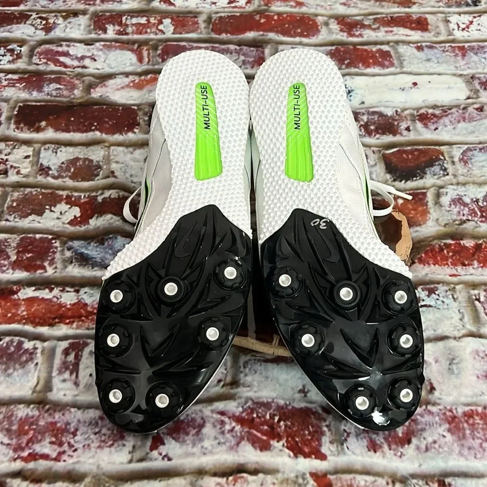 Nike white green